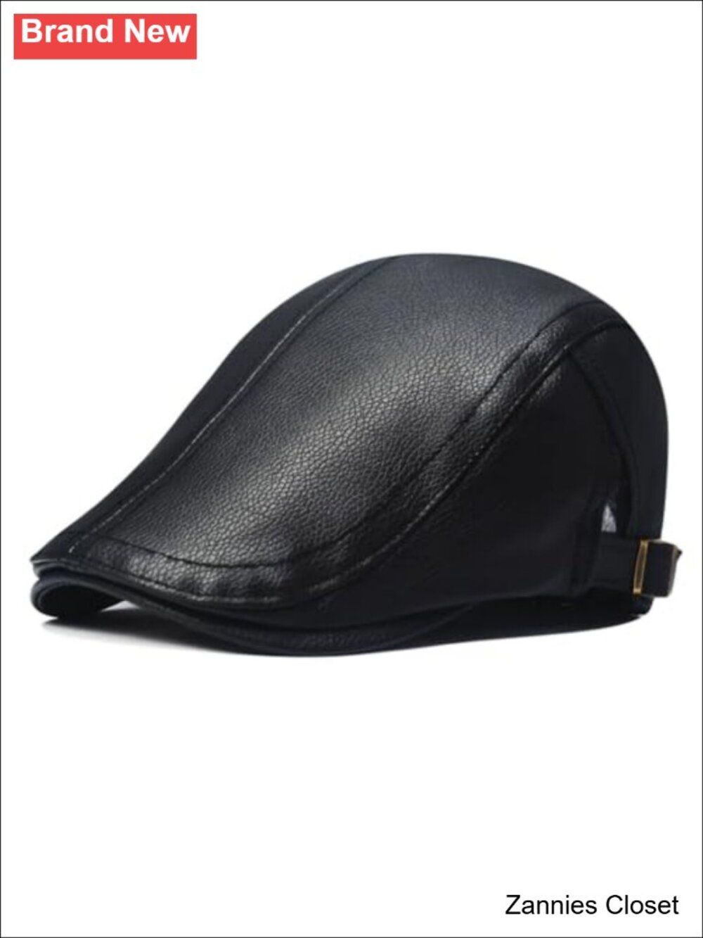 🤠 Adjustable PU Leather Newsboy Cap Beret Classic Golf Gatsby Driving Hat